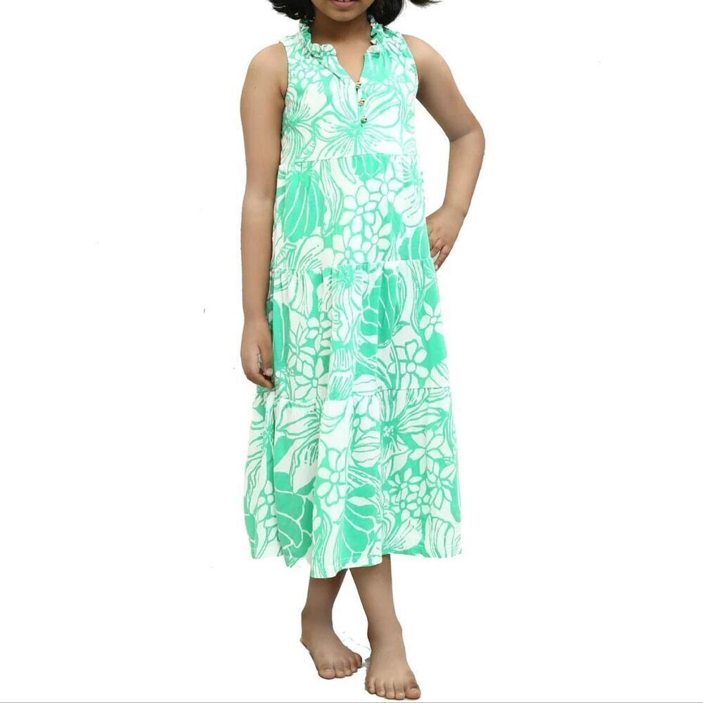 Lilly Pulitzer Kids Girls Mini Malone Maxi Dress 4-5